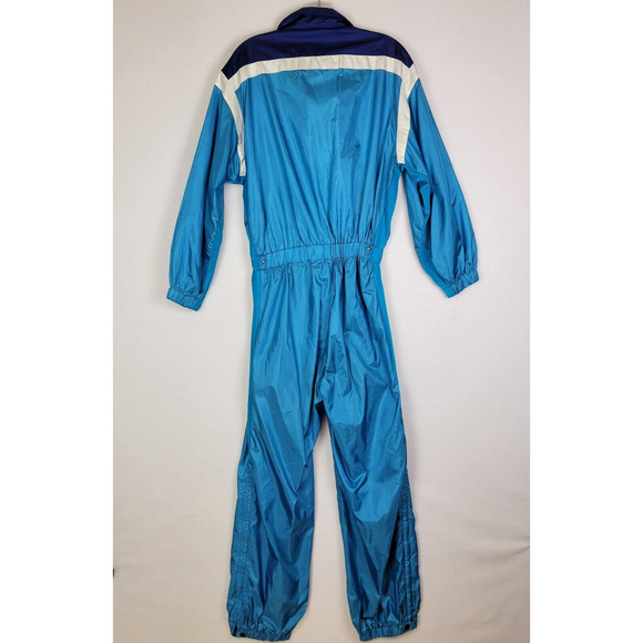 Descente Mens Ski Suit One Piece Size XS Blue Winter Sports Zip Outdoor Vintage - Picture 11 of 11